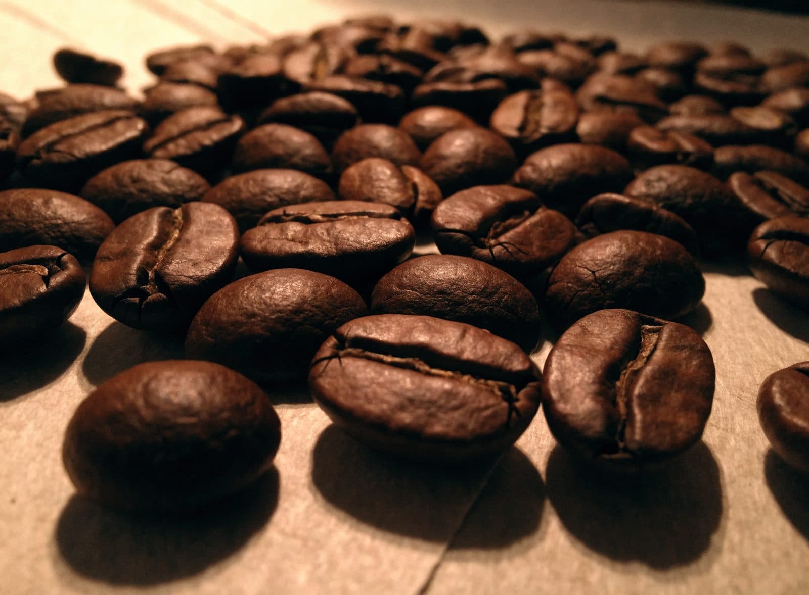Roasted whole beans, illustration — not a named farm.